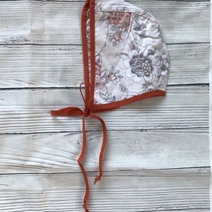 Brand New Floral Baby Bonnet Size 0-6 Months